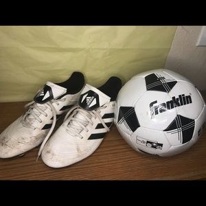 Soccer cleats & kickball